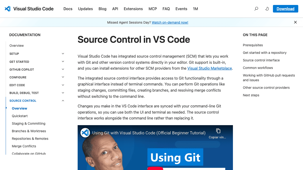 Source Control en VS Code (documentación oficial)