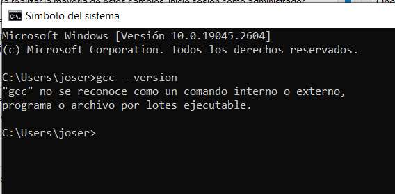 Verificar GCC - Error